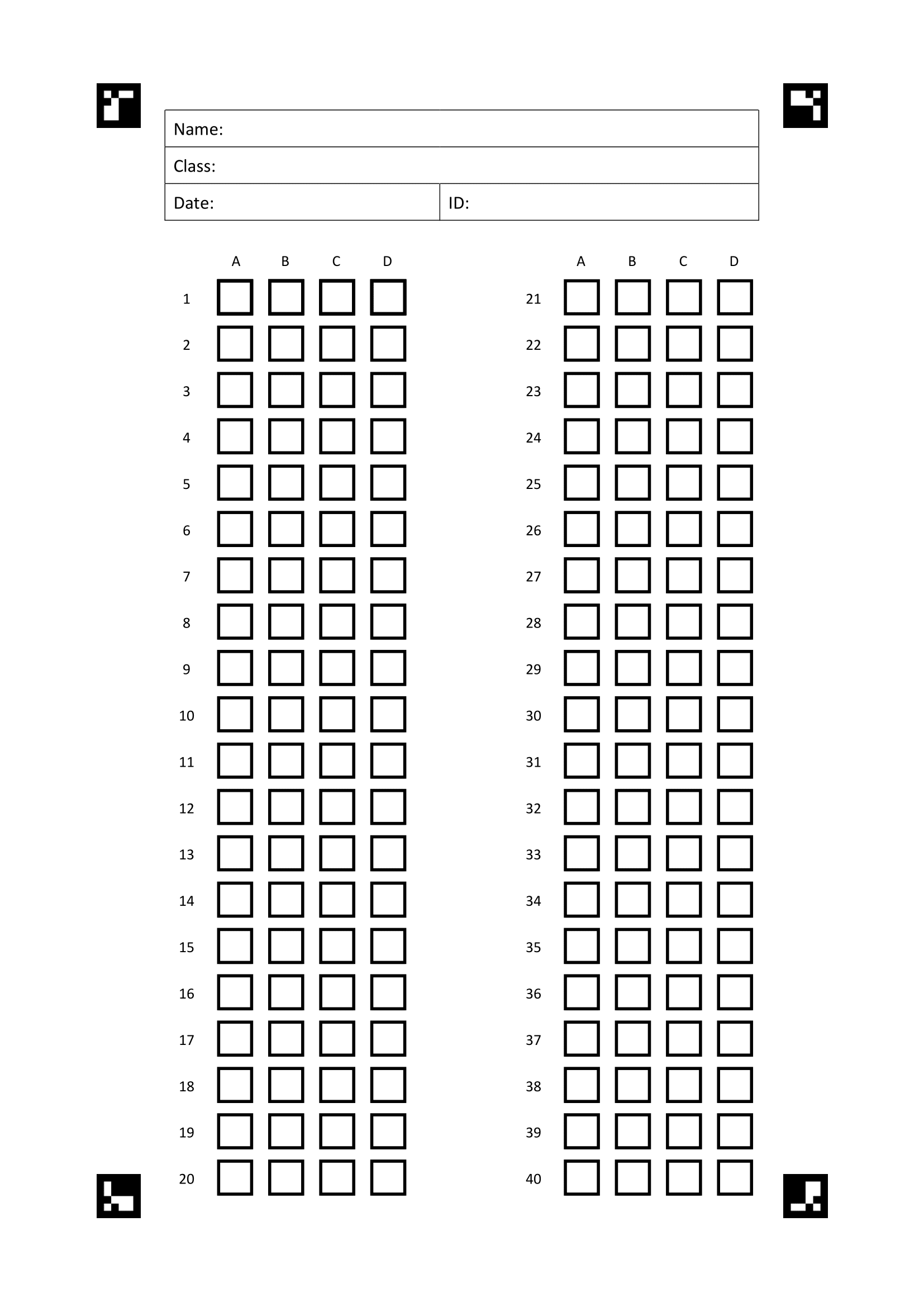Plantilla 40 preguntas